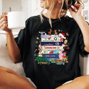90s Style Christmas Shirt, Christmas Movies Tshirt, VHS Tapes